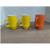 Image 1 : Unmarked, Fireking style, painted mugs