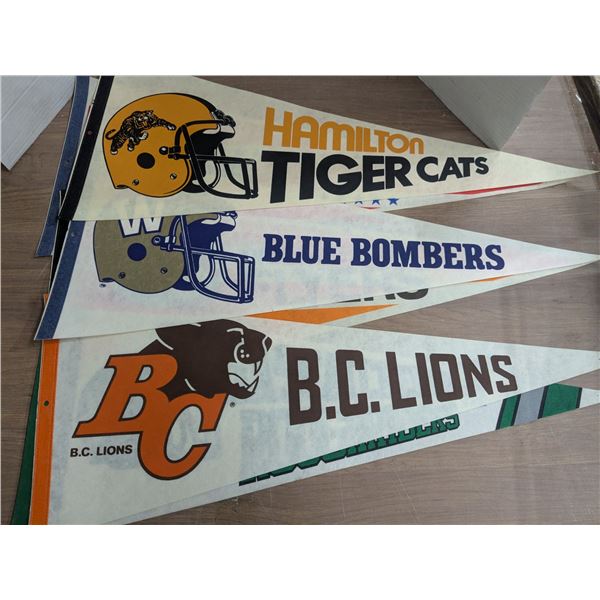 Vintage sports penant flags