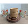 Image 1 : MCM Barware glasses, and Kilncraft dish set