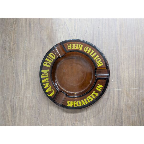 Vintage "Canada Bud" ashtray, one chip see images