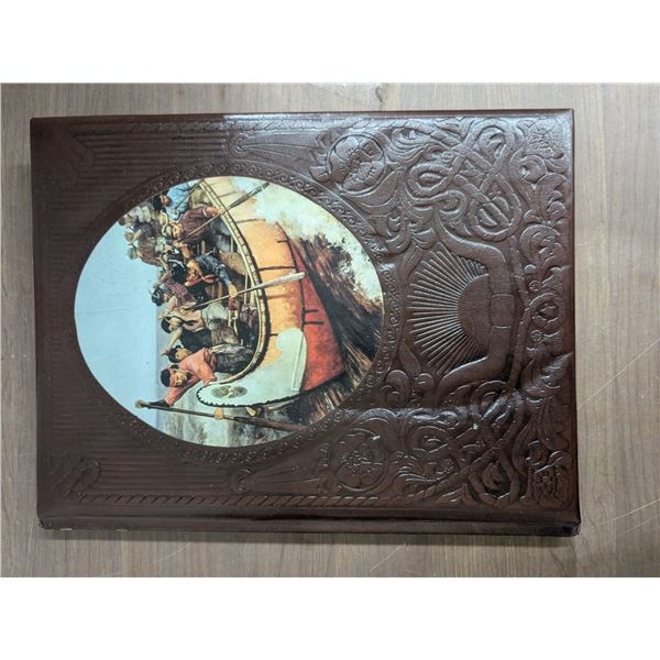 Vintage, 1981, Leather cover, "The Canadians" book,