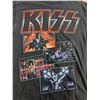 Image 2 : 2 size M band shirts, Foo Fighters and KISS official concert shirt.