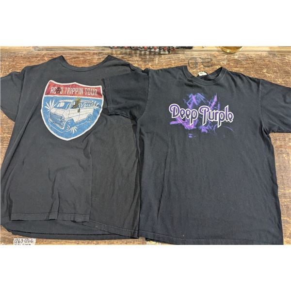 2 size L band shirts, Deep Purple and MGK "Road Trippin Tour"