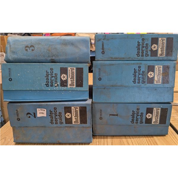 6-Chrysler Outboard Dealer service and parts manuals