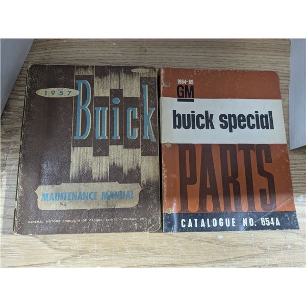 Vintage Buick maintenance manual and parts catalogue