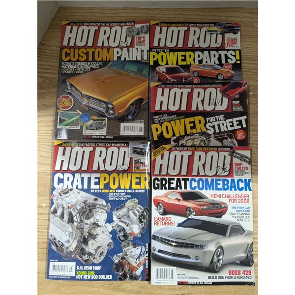 5- early 2000s car magazines, opened