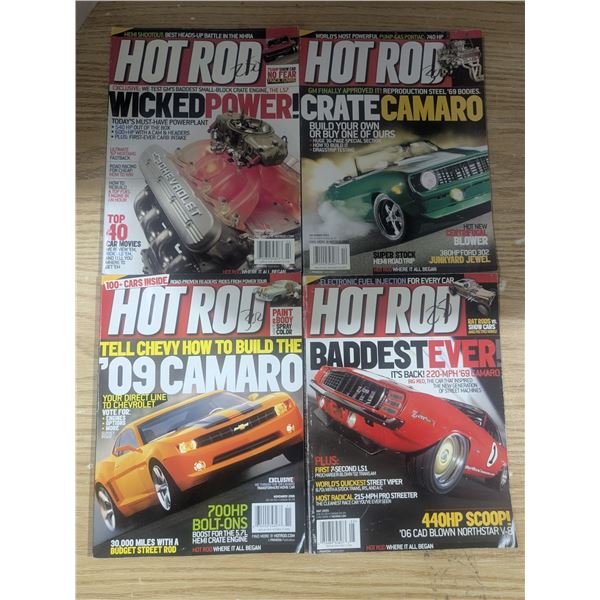 4- early 2000s car magazines, opened