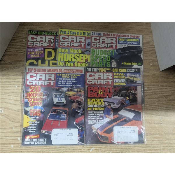 5- 1990s car magazines, sealed