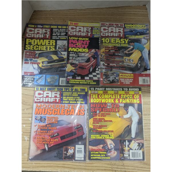 5- 1990s car magazines, sealed