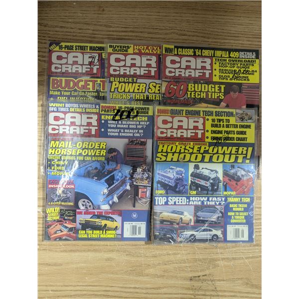5- 1990s car magazines, sealed