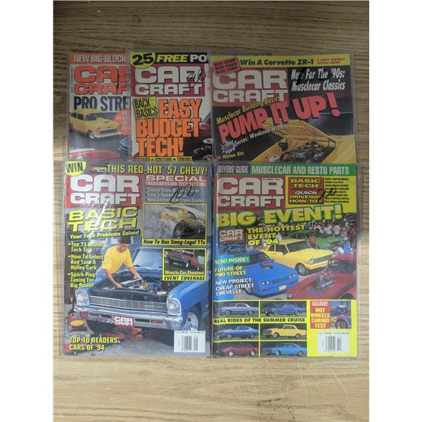 5- 1990s car magazines, sealed