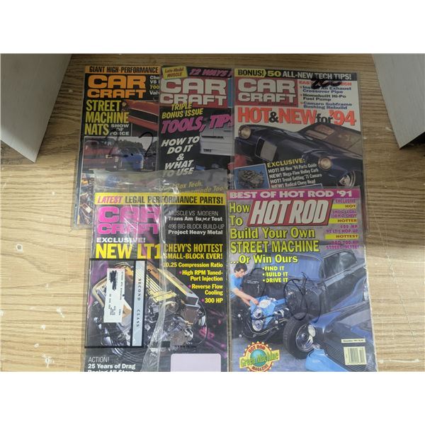4- 1990s car magazines, sealed