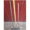 Image 3 : Soil rake and garden hoe.