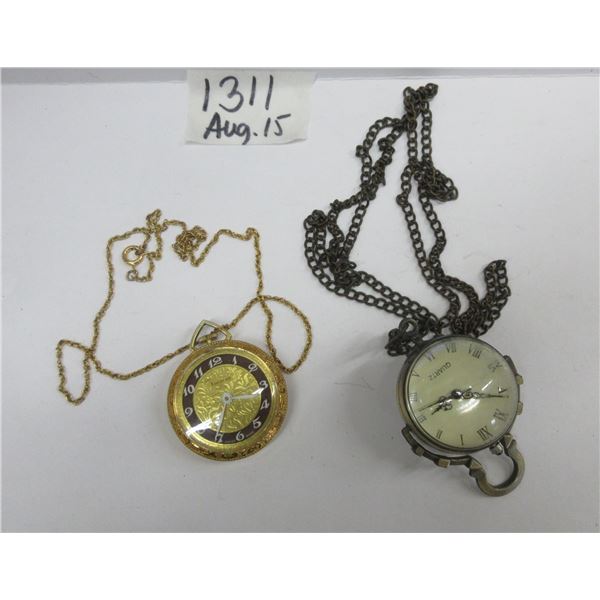 Globe Watch Necklace and Lucerne Swiss Wind-up Analog