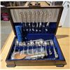Image 1 : Birks Regency Silver Plate Tableware Set in Wooden Case