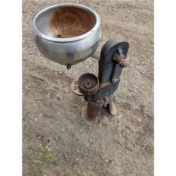 Cast iron cream seperator, Lawn/garden ornament
