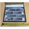 Image 1 : Commomy 3D Peel And Stick Wall Tiles featuring a textured, faux gray brick design. (10 Pieces & New)