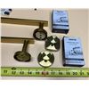 Image 3 : Gold colour wall-mounted bathroom hardware set and (2) Ksestor 304 Stainless Steel Beverage Dispense