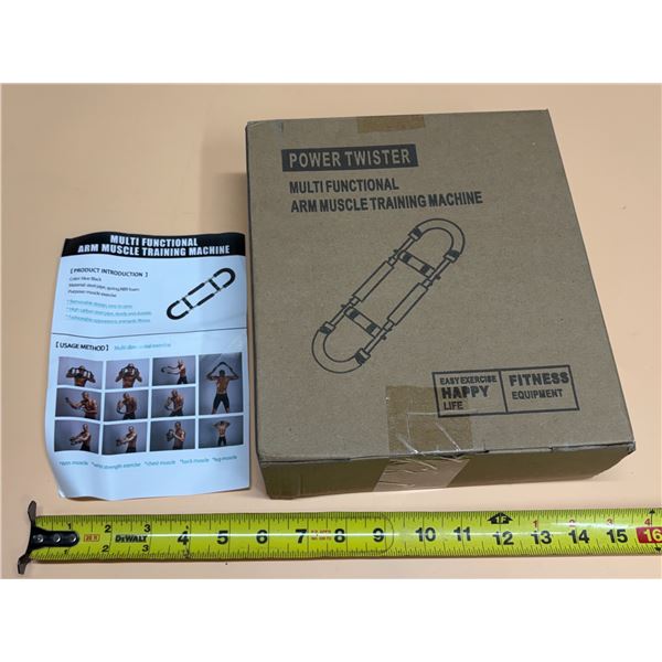Multi-Functional Power Twister Arm Muscle Training Machine, a portable upper body fitness equipment 