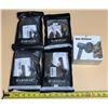 Image 1 : (4) BARSDAR synthetic hair extension pouches alongside a boxed hair dryer diffuser attachment. (All 