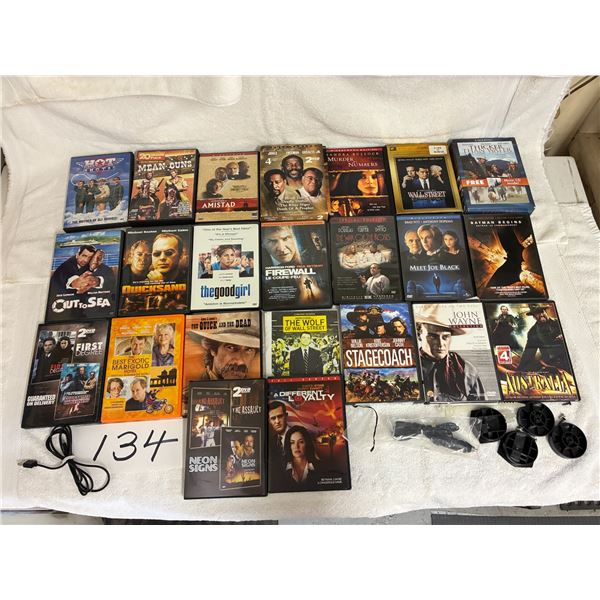 DVD, Batman, Brad Pitt, John Wayne, Sandra Bullock, Morgan Freeman