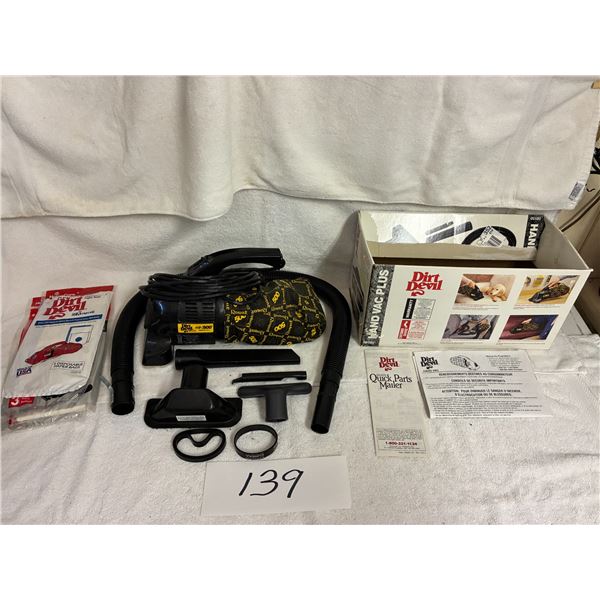 Dirt Devil Handy VacPlus ExtraBag and Belts