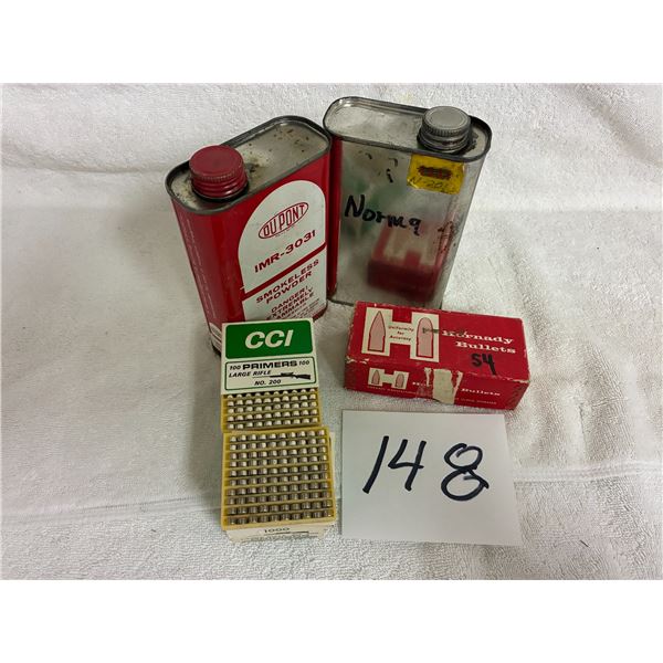 200#200 Primers Large Rifle, 54. 303.312 SP Bullet Powder