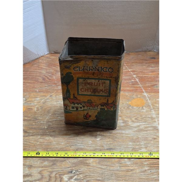 Clarinco fruit chunks tin