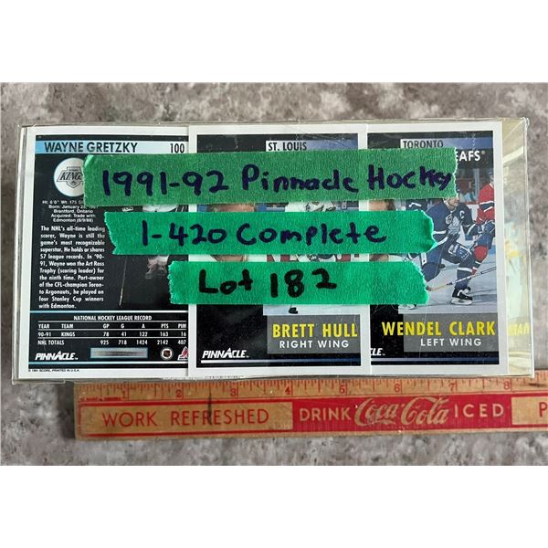 Pinnacle 1991-92 complete set of hockey cards (1-420)