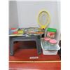 Image 1 : Plastic Step, Fly Killer, and Dec Jars Hand Glass