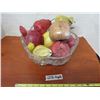 Image 1 : Crystal Bowl With Décor Fruit