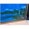 Image 2 : Vintage lighted motion picture wall art featuring a tropical Hawaiian Waikiki Beach. (Working)