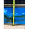 Image 3 : Vintage lighted motion picture wall art featuring a tropical Hawaiian Waikiki Beach. (Working)