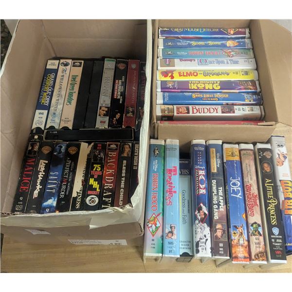 VHS movies, 37 tapes