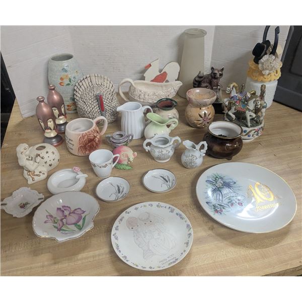 Home decor, glass, china, etc.