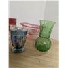 Image 2 : Colored glass lot