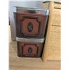 Image 3 : Vintage storage tins, missing one lid. with wood bread box