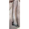 Image 3 : Beautiful white & pink stones sterling silver  necklaces- 9grams