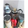 Image 3 : Lot of Water Bottles, Lids, and Straw