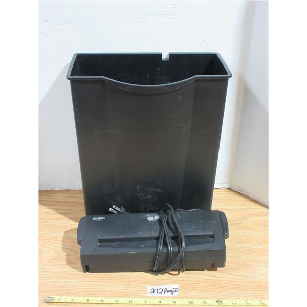 Trash Bin and Eureka PAPER Shredder