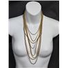 Image 4 : (3) Vintage Multi-Strand Gold Coloured Necklaces