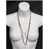 Image 6 : (3) Vintage Multi-Strand Gold Coloured Necklaces