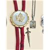 Image 3 : Assorted Silver & Gold-Tone Necklaces, Cross Pendant & Bolo Tie