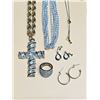 Image 5 : Assorted Silver & Gold-Tone Necklaces, Cross Pendant & Bolo Tie