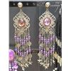 Image 2 : (4) Pair Large Dangle Earrings