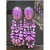 Image 3 : (4) Pair Large Dangle Earrings