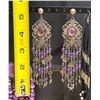 Image 6 : (4) Pair Large Dangle Earrings