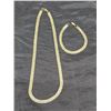 Image 1 : Gold Toned Bracelet and Necklace Set