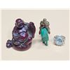 Image 3 : Lot of Misc. Trinkets in Wooden Jewelry Box