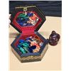 Image 4 : Lot of Misc. Trinkets in Wooden Jewelry Box